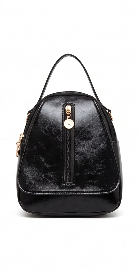 JIREN Mini Backpack Purse - Black