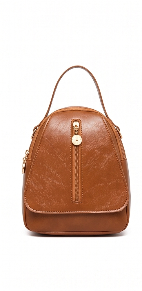 JIREN Mini Backpack Purse - Brown